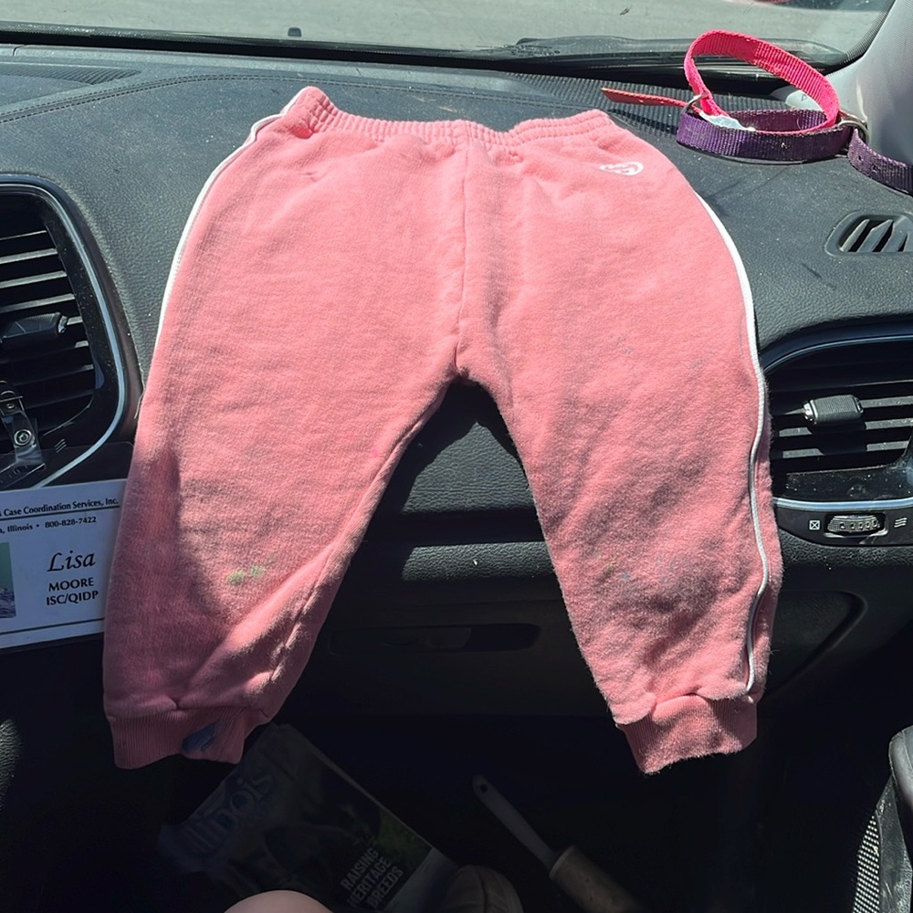 1/2 of set- selling top separately, pink kids gucci sweat pants